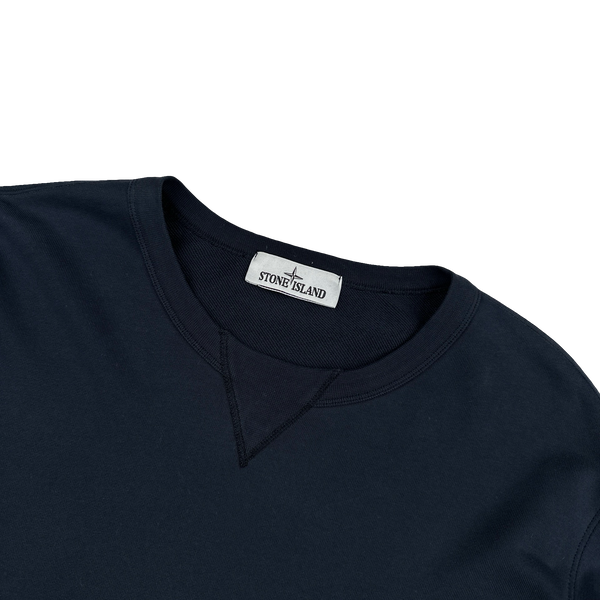 Stone Island 2022 Navy Cargo Pocket Crewneck Sweatshirt - Medium