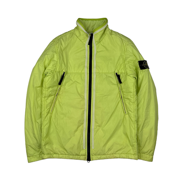 Stone Island 2019 Yellow Crinkle Reps Padded Jacket - Small