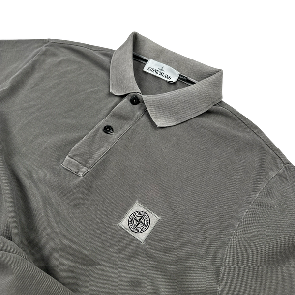 Stone Island 2016 Grey Slim Fit Polo Shirt - XXL