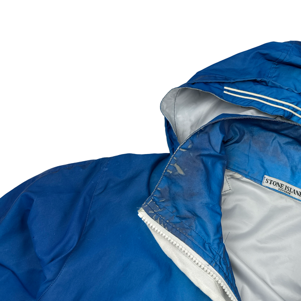 Stone Island 2011 Rare Archive Blue Reflective Jacket - XL