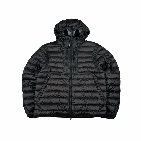 CP Company Black Down Filled DD Shell Goggle Puffer Jacket - Medium
