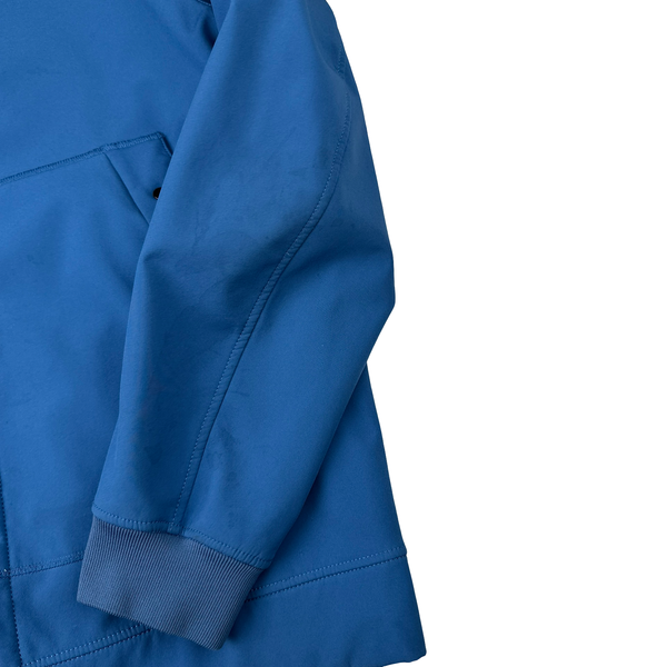 Stone Island 2020 Blue Soft Shell Hooded Jacket - XL