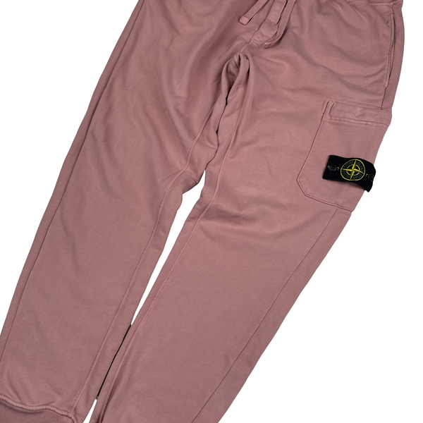 Stone Island 2021 Pink Cotton Pocket Joggers - XL
