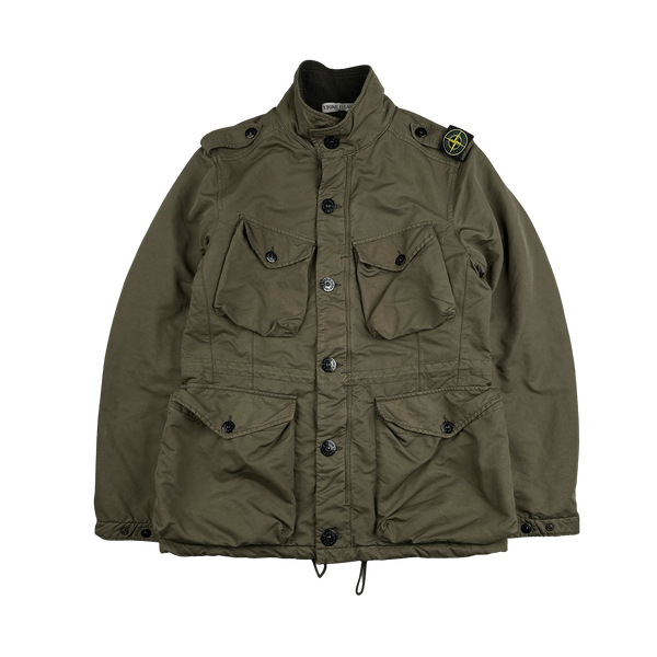 Stone Island 2010 Brown David TC Shoulder Badge Field Jacket - Large