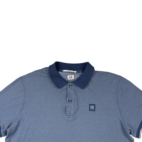 CP Company Blue Cotton Blend Polo Shirt - XL