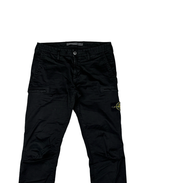 Stone Island 2021 Black SK Cargo Trousers - 32"