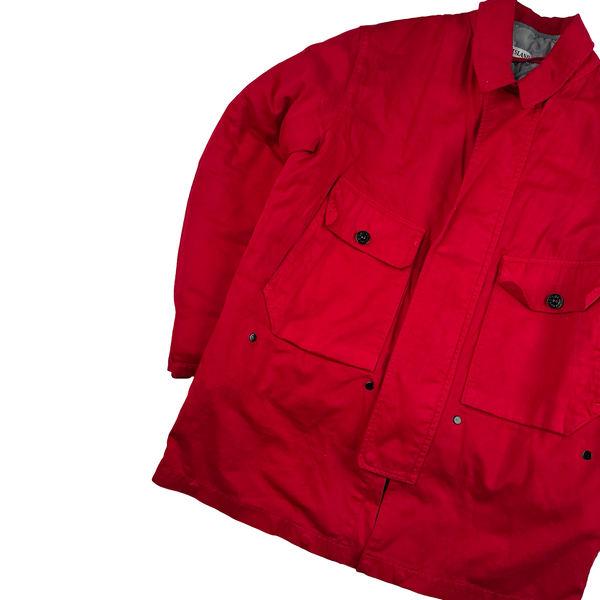 Stone Island Vintage 1998 Red Green Edged Badge Jacket - Medium