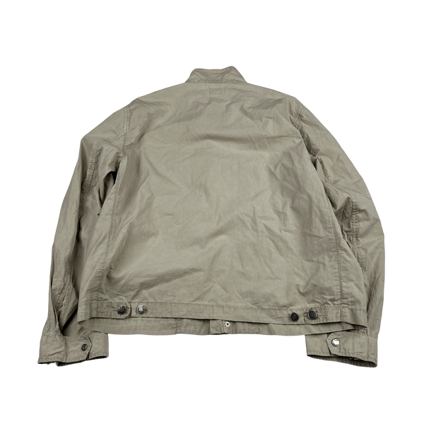 CP Company 2002 Cream Zipped Cotton Overshirt - 3XL