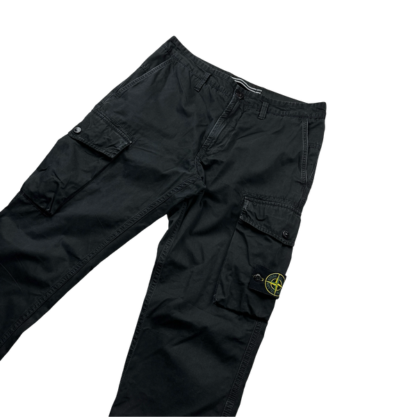 Stone Island Black SL Cotton Cargos - 30"