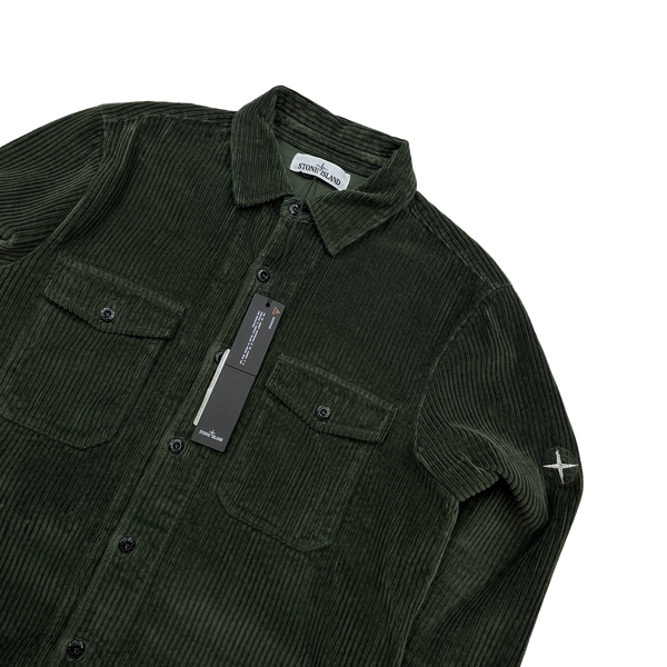Stone Island AW2020 Green Jumbo Cord Shirt - Medium