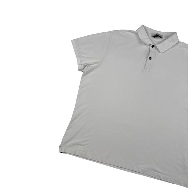 Stone Island 2022 Stellina White Compass Cotton Polo Shirt - 3XL