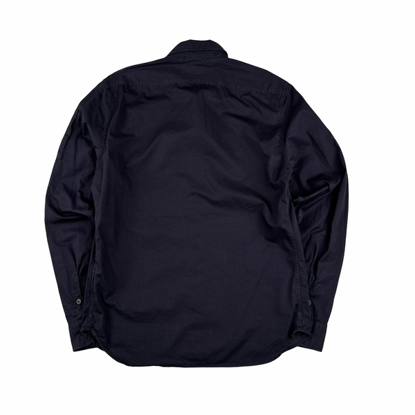 CP Company Navy Lens View Button Up Overshirt - Medium