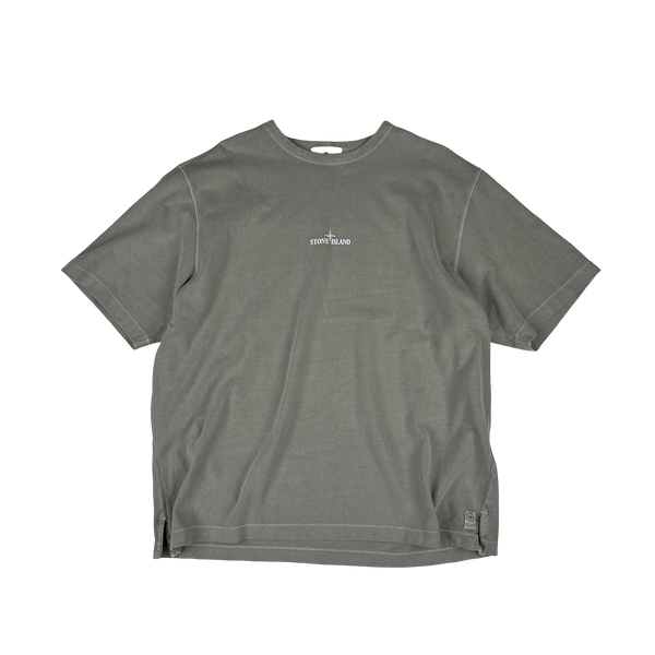 Stone Island 2024 Closed Loop Project Centre Spellout Cotton T-Shirt - 3XL