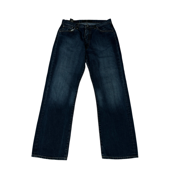 Stone Island Dark Wash Denims Yellow Stitch Jeans - 32"