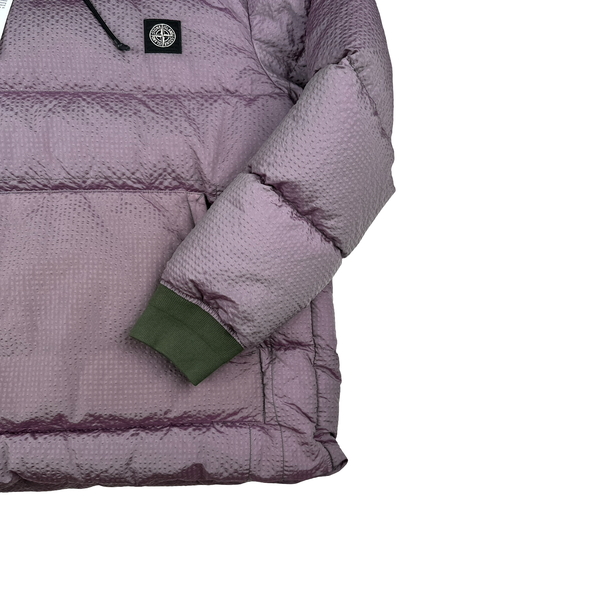 Stone Island Purple Green Lined Poly Colour Frame Down TC Jacket