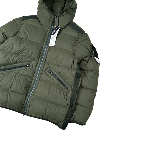 Stone Island 2024 Green Seamless Tunnel Nylon Down TC Jacket - Small