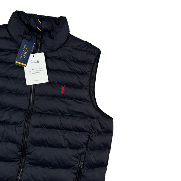 Ralph Lauren Black Down Puffer Gilet - Medium