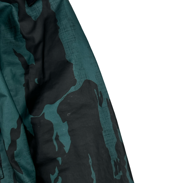 Stone Island 2015 Reverse Colour Process Raso Gommato Flowing Camo Jacket - Medium