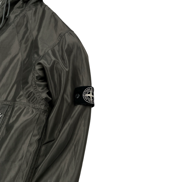 Stone Island 2006 Silver Reflective Mesh Reflective no.979 Jacket - XXL