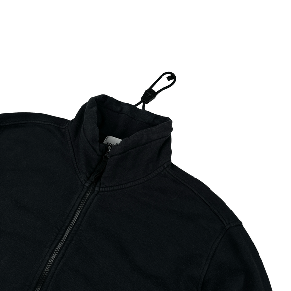 Stone Island 2020 Black Pullover Quarter Zip Smock Jumper - Large
