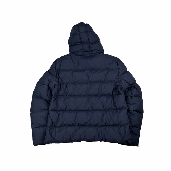 Pyrenex Navy Pure French Down Spoutnic Hooded Puffer Jacket - Large