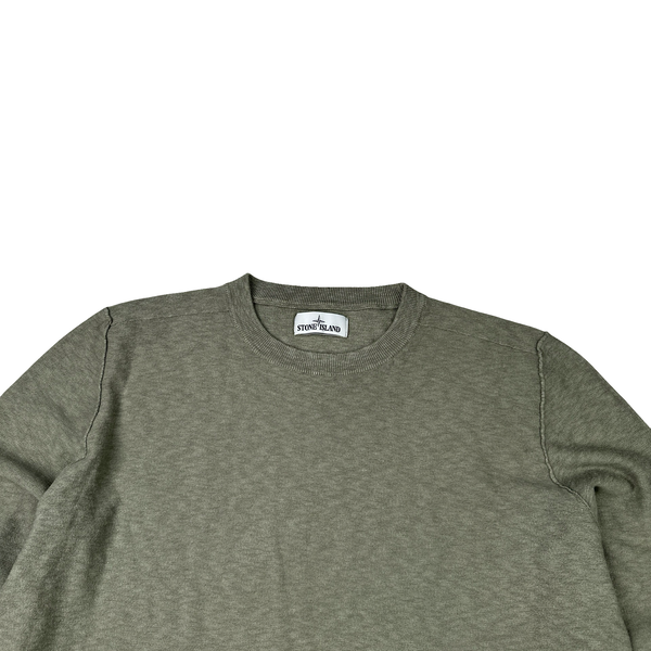 Stone Island Khaki 2019 Lightweight Knitted Crewneck Jumper - XXL
