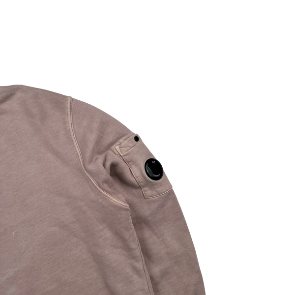 CP Company Pink Cotton Crewneck Jumper - Medium
