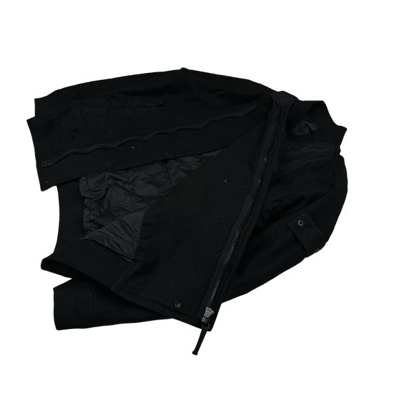 Stone Island 2019 Black Diagonal Wool Down Ghost Piece Jacket - XL