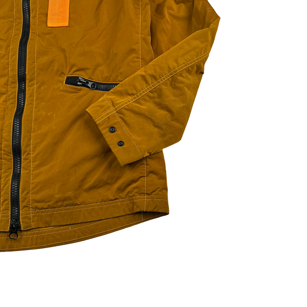 Stone Island 2017 Orange Nylon Metal Flock Hooded Jacket - Medium
