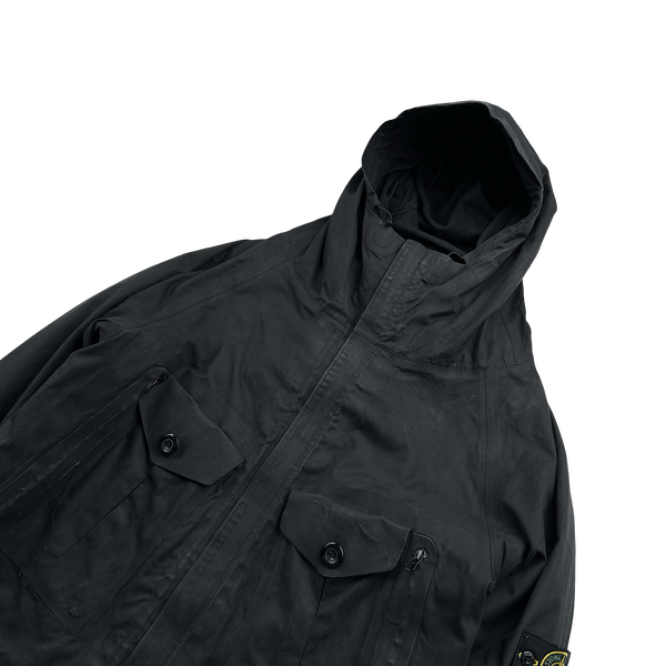 Stone Island 2006 Black Duel Layer Ventile Jacket - Large