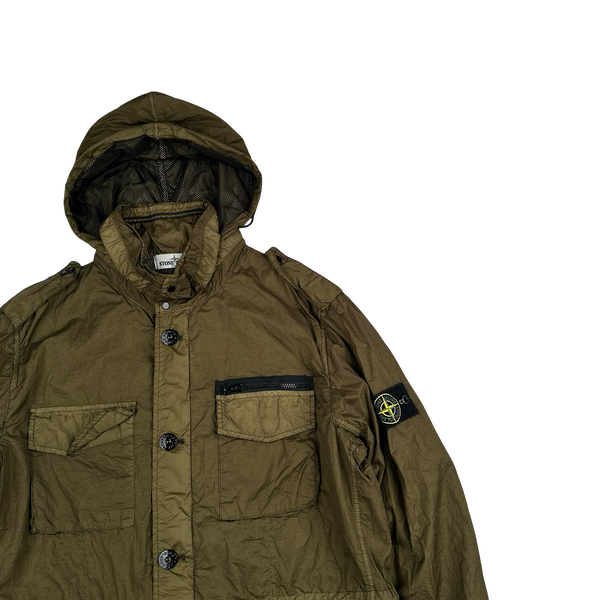 Stone Island 2013 Khaki Green Membrana TC Field Jacket - XL