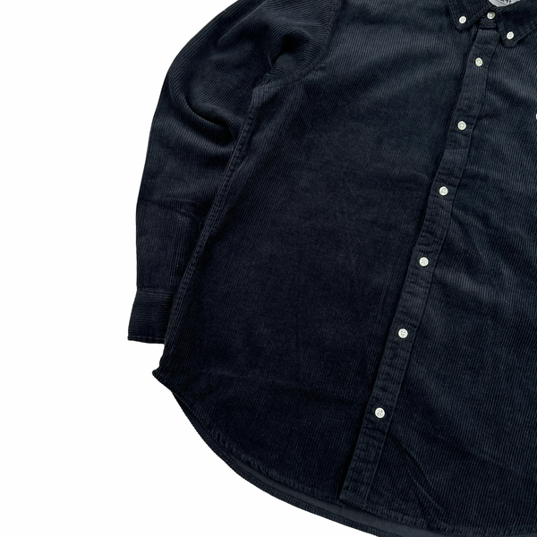Carhartt WIP Black Corduroy Buttoned Overshirt - Large