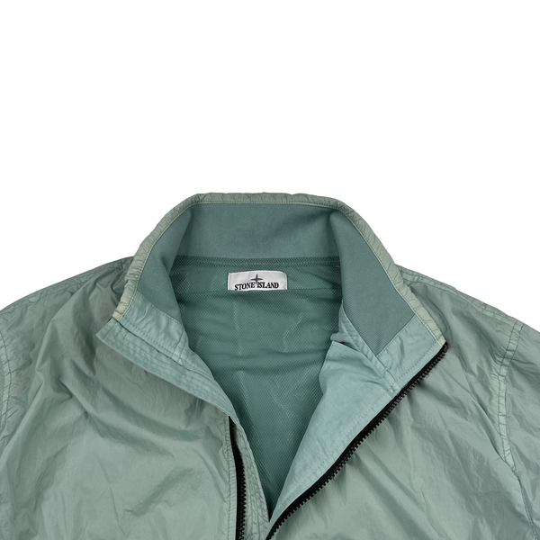 Stone Island 2023 Aquamarine Green Garment Dyed Crinkle Reps Jacket - XXL