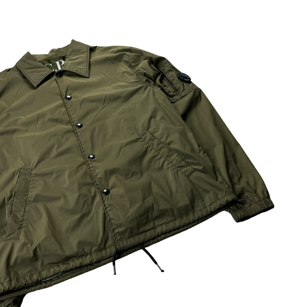 CP Company Khaki Nylon #EyesOnTheCity Coach Jacket - Large