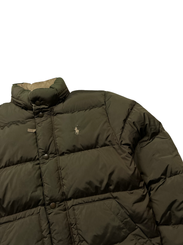 Ralph Lauren Brown Down Puffer Jacket - Small
