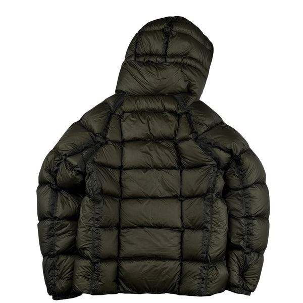 CP Company Khaki D D Shell Lens Viewer Puffer Jacket - Large