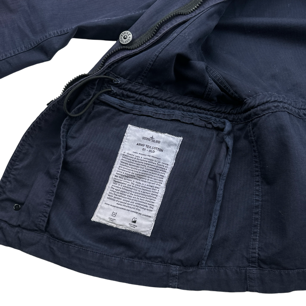 Stone Island 2012 Navy Army Tex Cotton 01 Multi Pocket Field Jacket - Medium