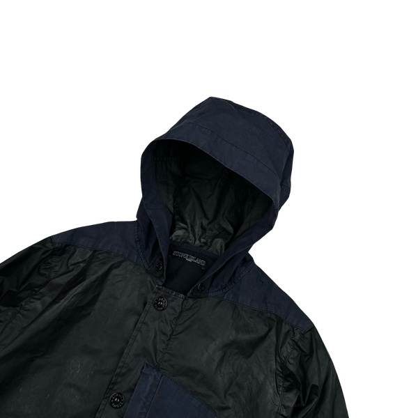 Stone Island 2013 Shadow Project Navy Gommato-R Hooded Jacket - Medium