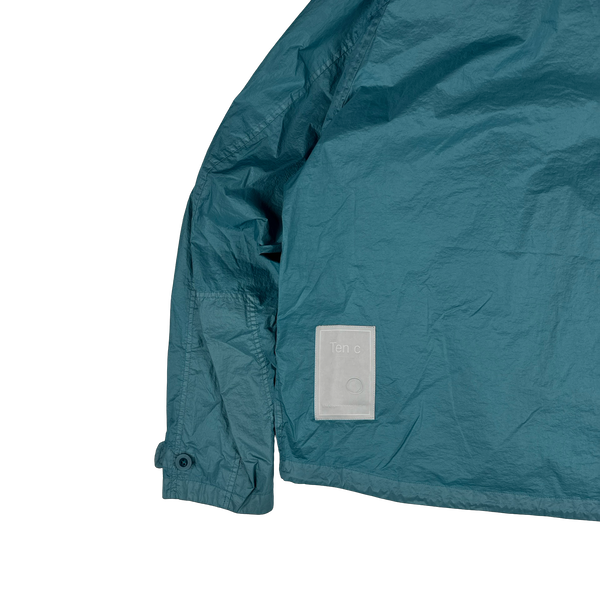 Ten C Blue Lightweight Tempest Anorak Jacket - Medium