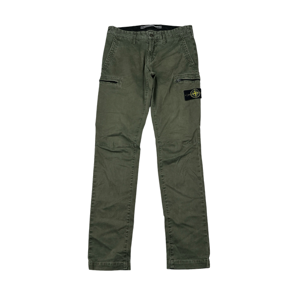 Stone Island 2020 Military Green SK Cargo Trousers - 30”