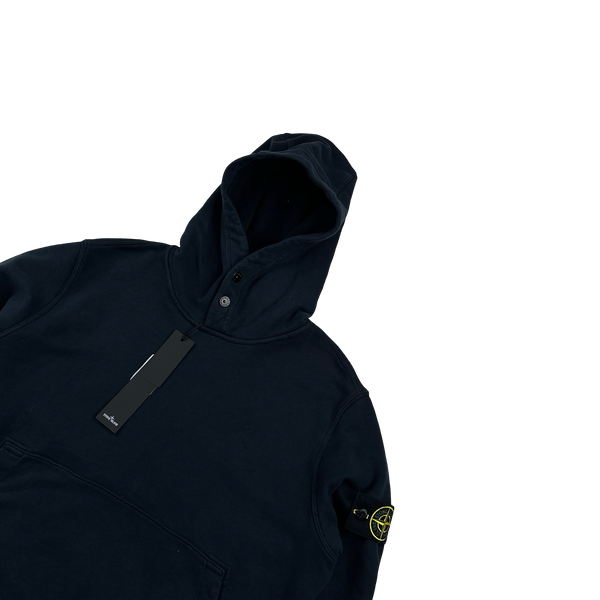 Stone Island 2023 Navy Hoodie Jumper - Medium