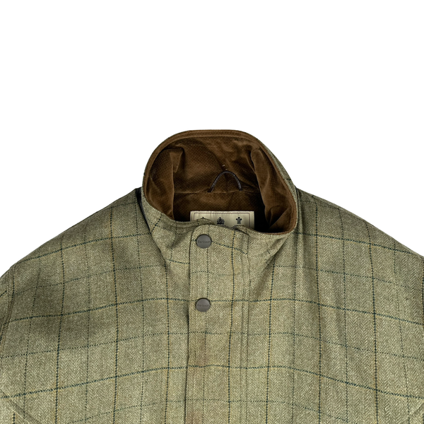 Barbour Checked Quilted Shooting Jacket - XL