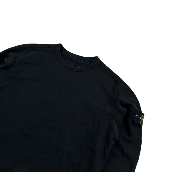 Stone Island 2018 Black Cotton Crewneck - XL