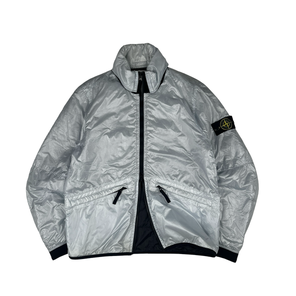 Stone Island 2018 Icey White Pertex Quantum Primaloft Jacket - Large