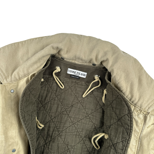 Stone Island 2004 Vintage Lino Flax Nylon Blend Jacket - Medium