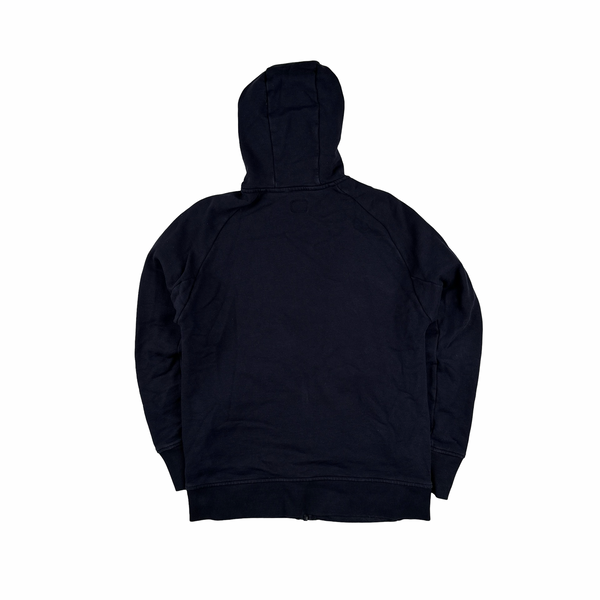 CP Company Navy Goggle Cotton Zip Up Hoodie - Small