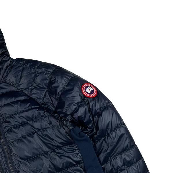 Canada Goose Navy Premium Down Hybridge Puffer Jacket - Large