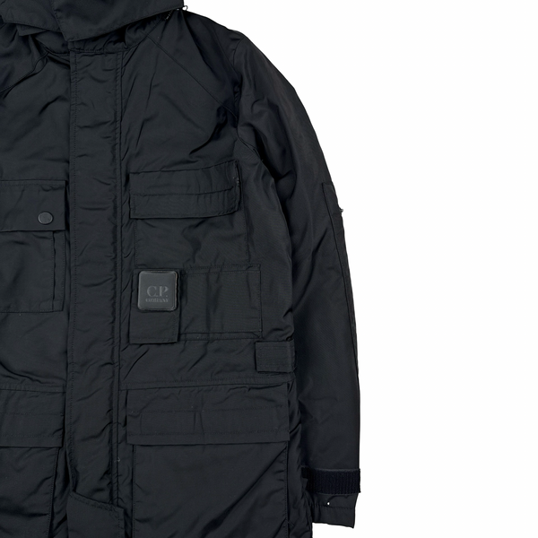 CP Company 2010 Metropolis Black Multi Pocket Face Mask Lined Jacket - Small