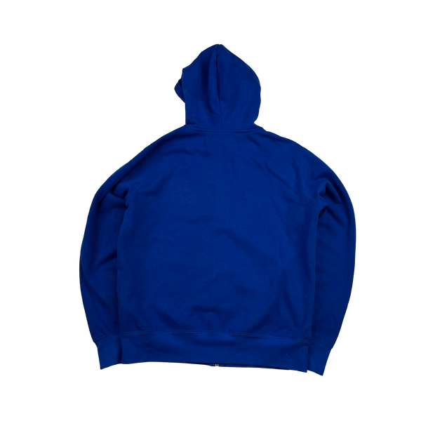 Ralph Lauren Blue Cotton Zipped Hoodie - Medium