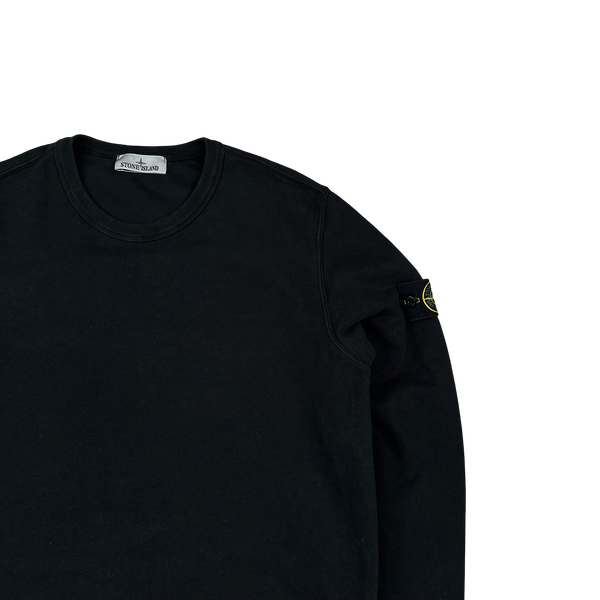 Stone Island 2023 Black Crewneck Jumper - Large
